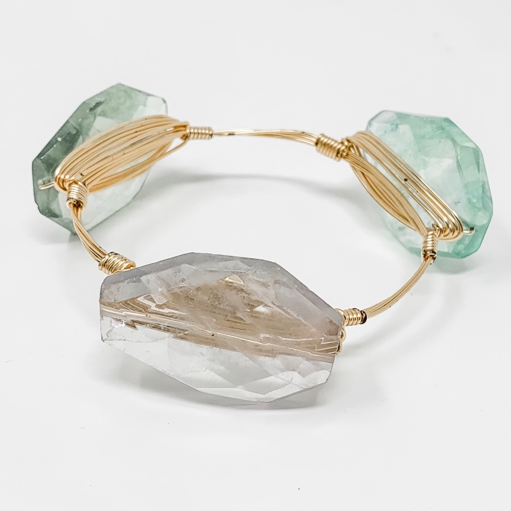 Bourbon and Bowles wire wrapped stackable bracelet